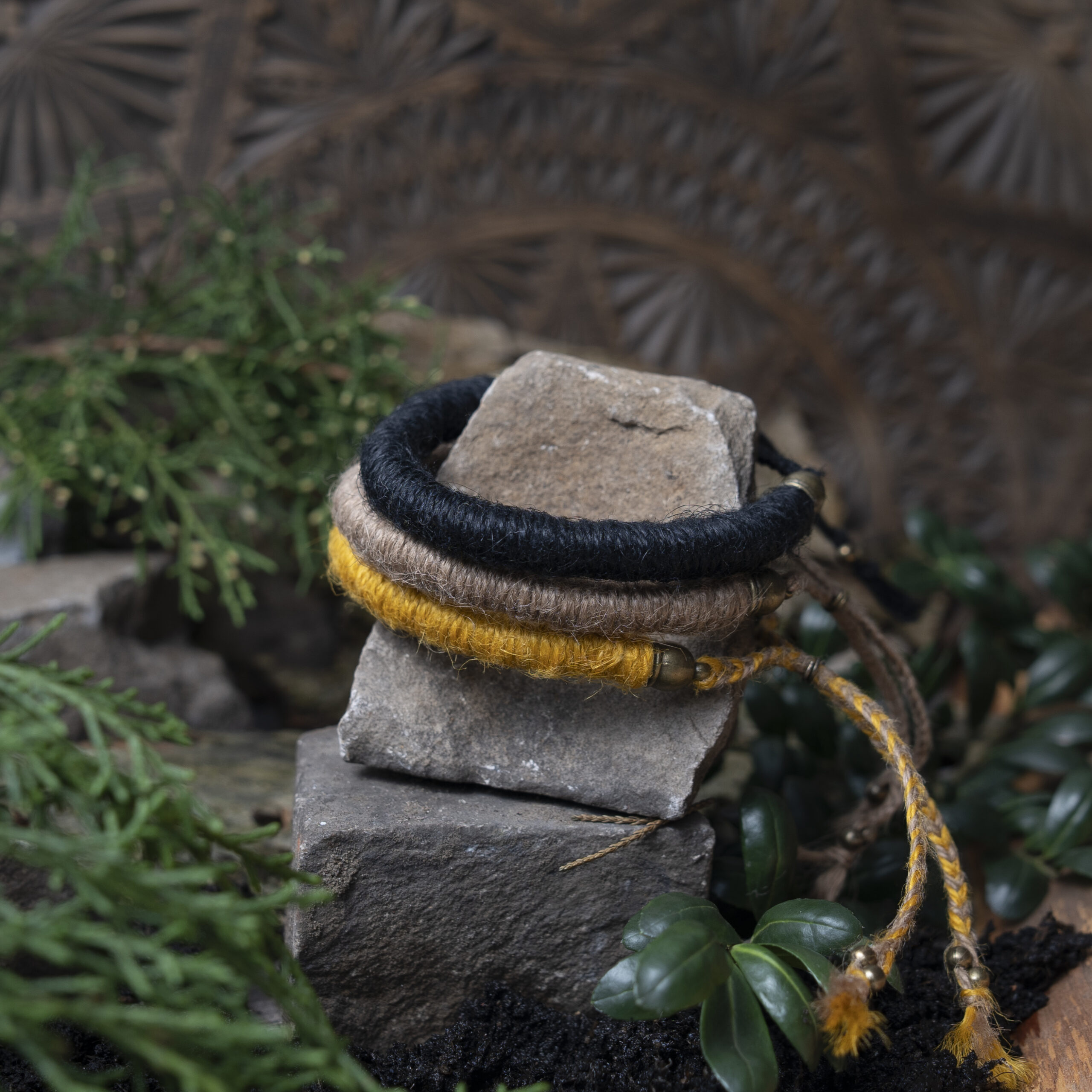Armband / Fußband aus Hanf