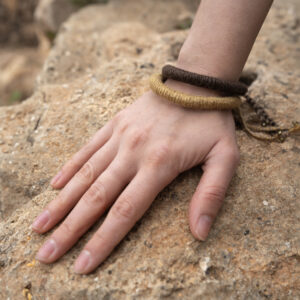 Armband / Fußband aus Hanf & Jute