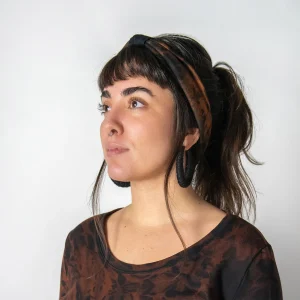 Gerafftes Bambus-Stirnband