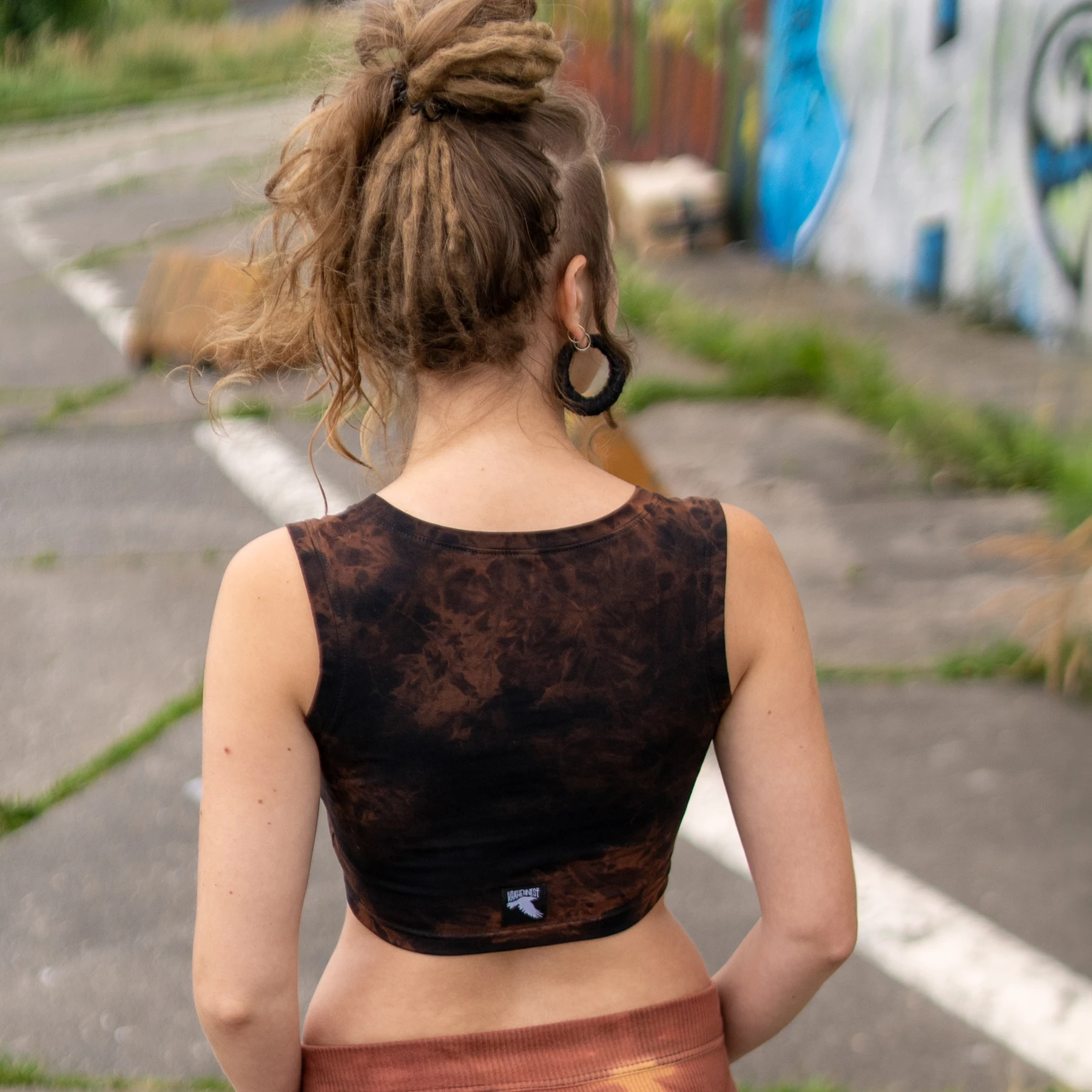 Acid Wash Crop Top – Bild 3